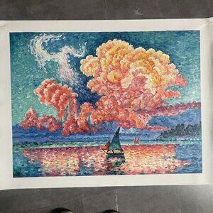 This oil painting of clouds over the sea is so romantic it's almost unfair